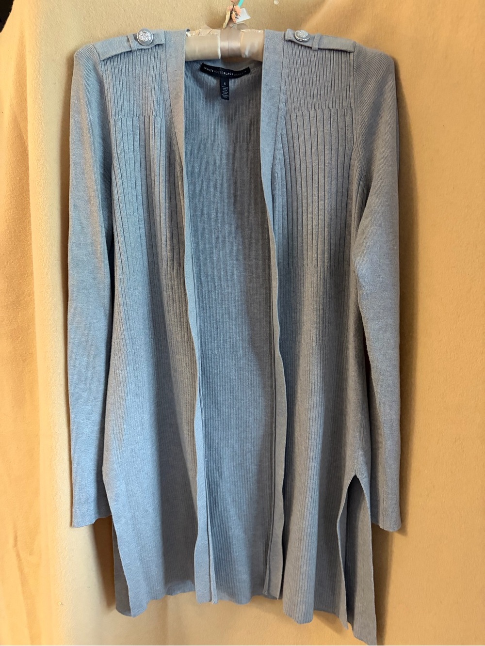 White House Market Long-Line Cardigan Sweater NWOT